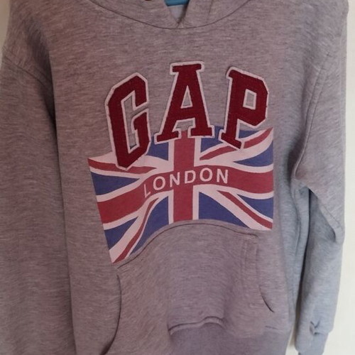GAP kids hoodie size M used, gray