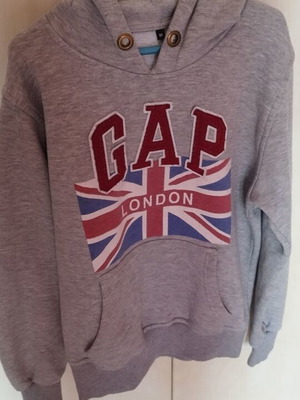 GAP kids hoodie size M used, gray