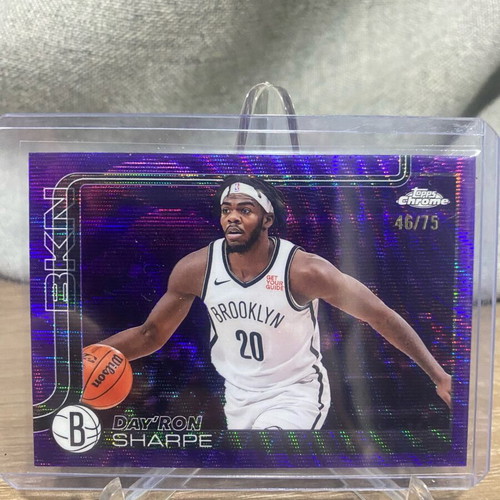 Dayron Sharpe 46/75 Topps Chrome card new