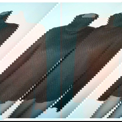 Πουλόβερ Cecil με γιακά πόλο καφέ, μεταχειρισμένο, γυναικείο μεγάλο μέγεθος