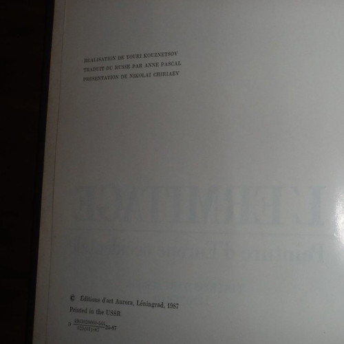 L' Ermitage book used, luxury edition 1987 in French