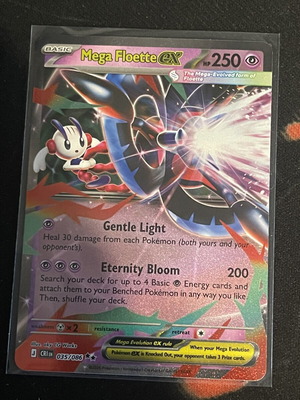 Mega Floette ex Pokemon TCG card like new
