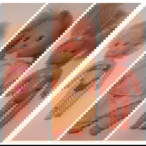 Παιδικές κούκλες Hasbro μεταχειρισμένες, πακέτο 3, ύψος 14 εκατοστά