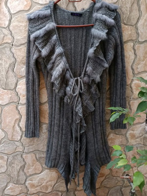 Gray cardigan XL like new