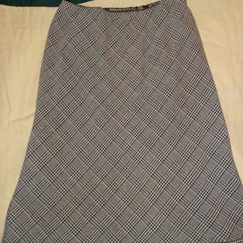 Long skirt used, gray, size 56/XL with elastic waist
