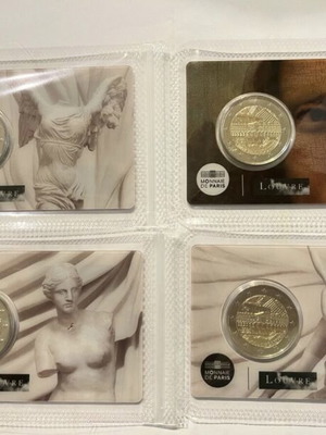 Louvre Museum Coincard set of 4 new, France 2025