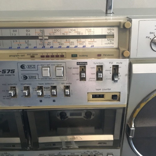 Sharp GF 575 Boombox 1980 used for parts