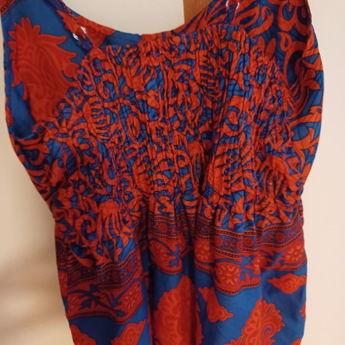 Women's silk top like new, multicolor, size L
