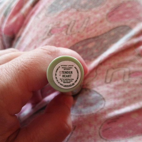 Clinique Tender Heart lipstick used