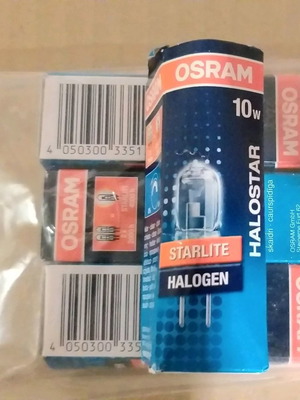 Λάμπες Osram G6.53 και G4 6volt 10watt καινούργιες, 4 τεμάχια
