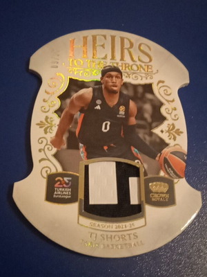 TJ Shorts Heirs To The Throne Panini Crown Royale numbered 25 new