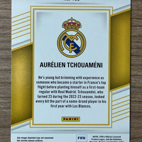 2022-23 Panini Donruss Elite FIFA Soccer Aurélien Tchouaméni Gold Card like new