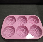 Silicone mold roses used