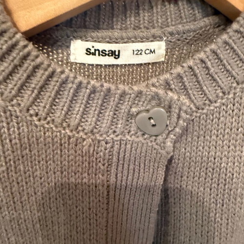 Girls' jacket 6 years used, gray, Sinsay
