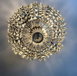 Chandelier with crystals used