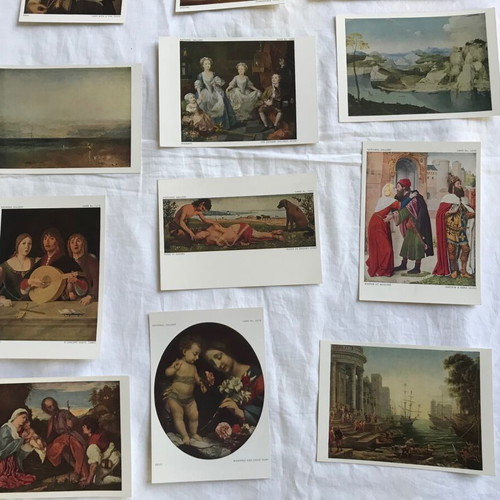 Vintage National Gallery London postcards set of 15