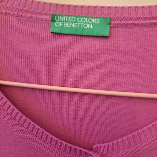 Benetton cardigan pink small 100% cotton like new, unworn