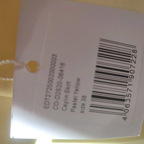 Edited pastel skirt medium satin new yellow