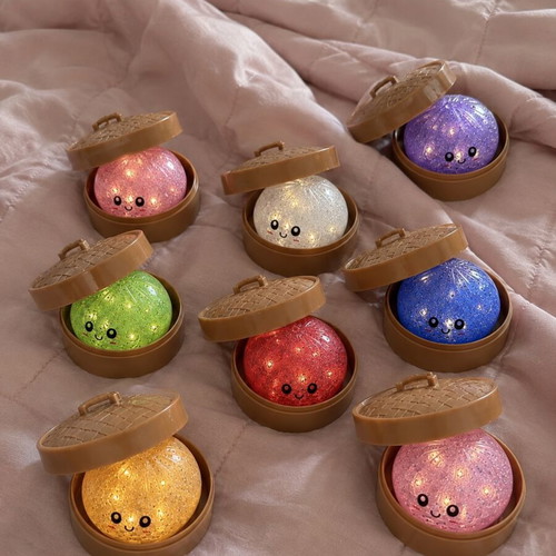 Squishy with glitter and light, random color, 1 piece