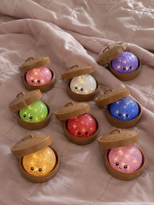 Squishy with glitter and light, random color, 1 piece