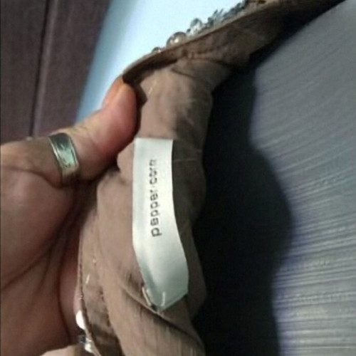 Pepper corn silk pants like new, beige color