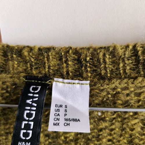 H&M knitted sweater like new, green, size S