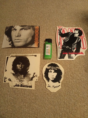 Αυτοκόλλητα Jim Morrison The Doors πακέτο 4 σαν καινούργια