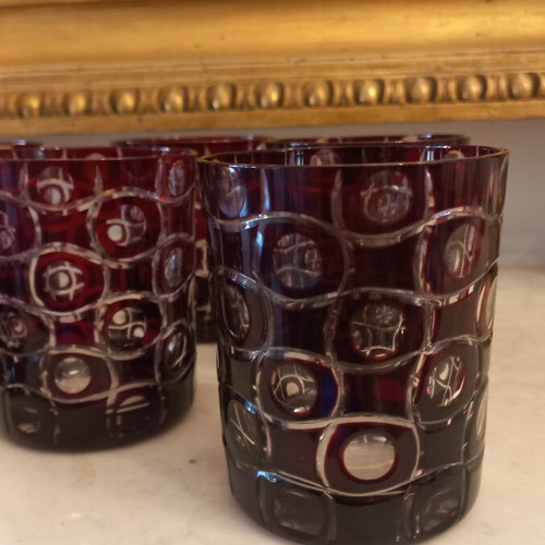 Whiskey glasses set of 6, crystal, like new