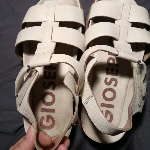 Gioseppo leather sandals like new, size 38, beige
