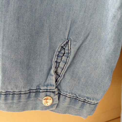 Lumina blouse shirt style XL used, soft denim cotton
