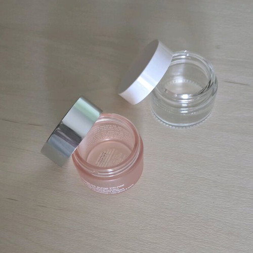 Glass jars and bottles like new with lids and droppers