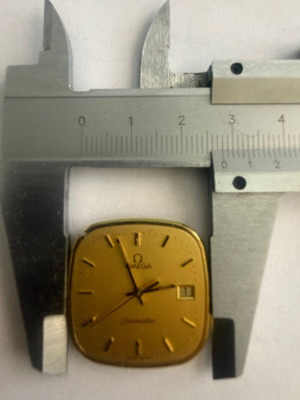 Omega Seamaster Quartz watch used, not working after battery change, 18k gold case