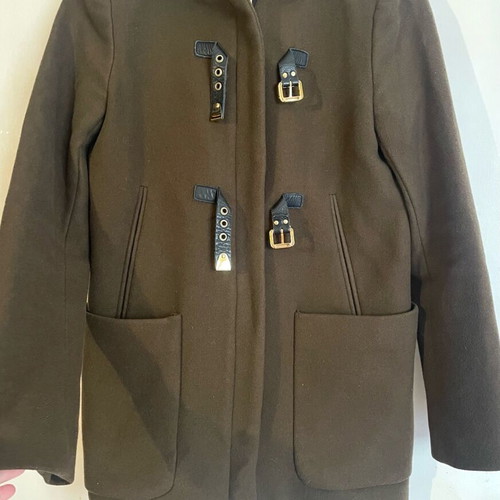 Zara duffle coat used, green, size S