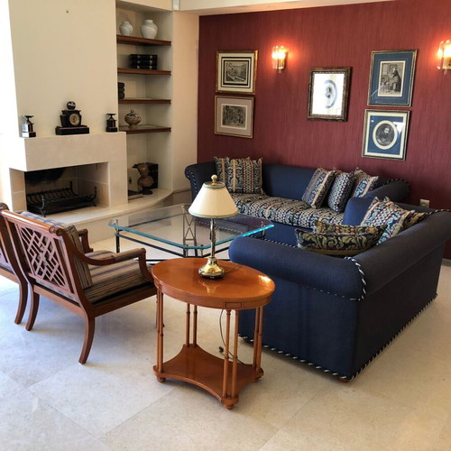 Living room set used with sofas, tables and armchairs