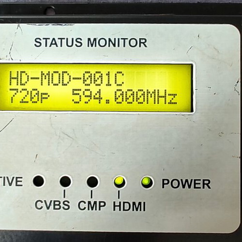 VeCOAX DIN HD digital video modulator used, made in USA