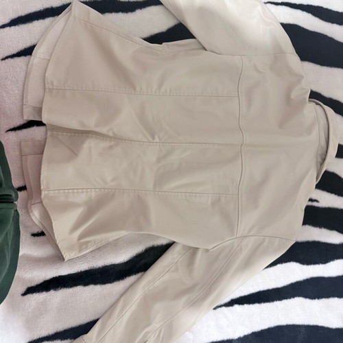 Zara leather shirt beige like new, size L
