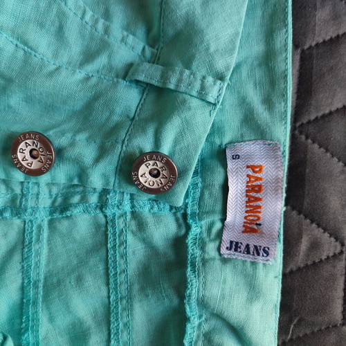 Paranoia women's linen pants like new, turquoise, size S