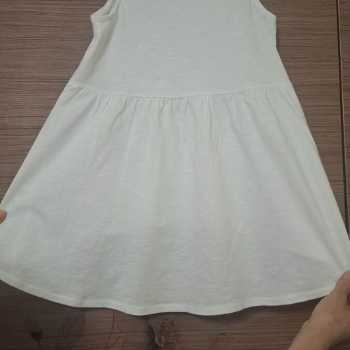 Sam sleeveless blouse for girls like new, white, cotton