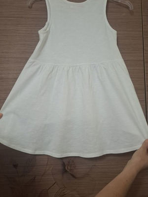 Sam sleeveless blouse for girls like new, white, cotton