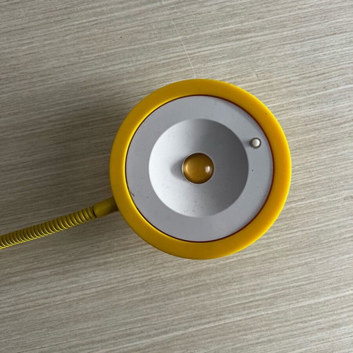 Lamp with clip and flexible arm like new, yellow