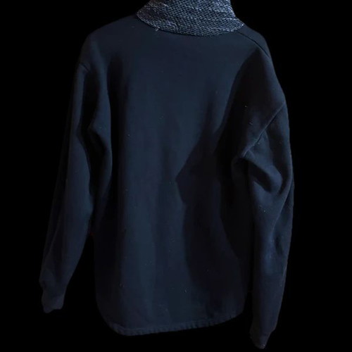 Jan Rocco Turtleneck Sweatshirt black with knitted details size M like new
