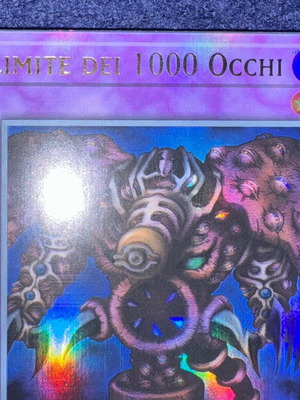 Yu-Gi-Oh Misprint Miscut Thousand-Eyes Restrict new, Italian