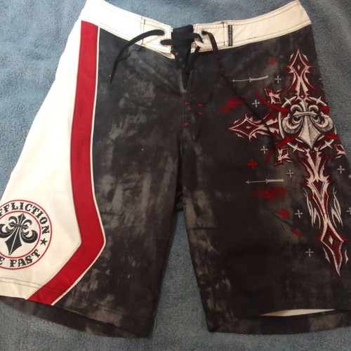 Affliction shorts used, size 32