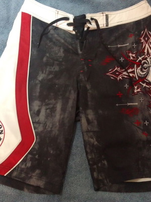 Affliction shorts used, size 32