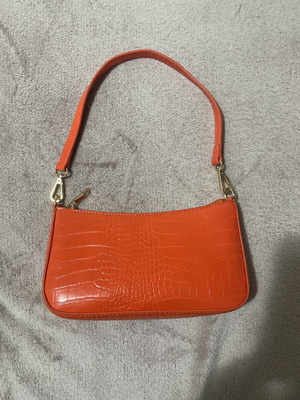 Orange shoulder bag new with interchangeable strap