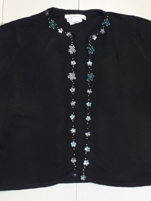 Dimension black cardigan with embroidery used, size S