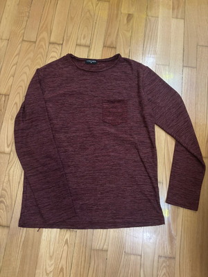 Burgundy Long Sleeve Top like new, size S