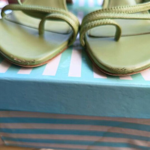 Axel d’Orsay Pumps 37 New Beige Stripe Heels with Bonus Mango Sandals
