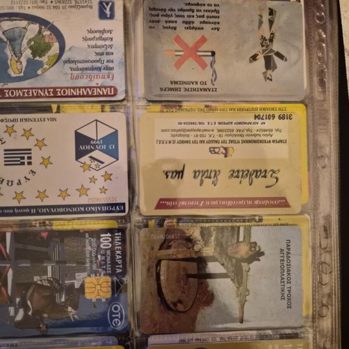 Collectible Phone Cards Album and Loose Like New