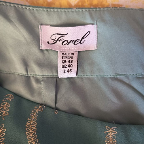 Forel pants like new turquoise with gold patterns size 4XL